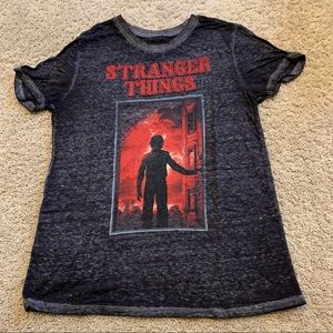 Stranger Things Slim Fit Graphic Short Sleeve Tee